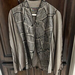 Vintage Deborah Cross Patchwork
Jacket Wearable Art Textile Artist
Black & Cream